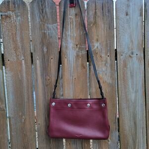 Rag & Bone Red Wine Color Leather Crossbody
